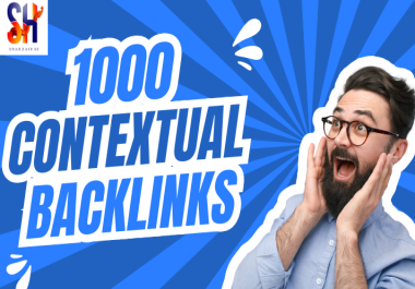 I will Provided 1000 Contextual seo backlinks on high authority links