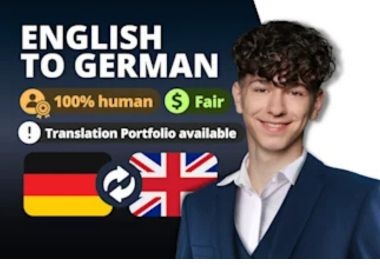 I will translate english to german translation or translate german to english within 3 to 4 hours