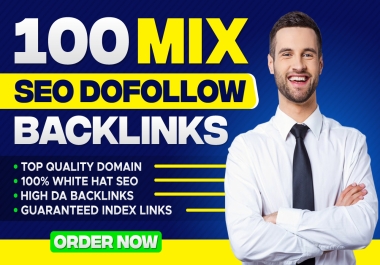 I will Create 100 High-Quality Manually Mix SEO Backlinks