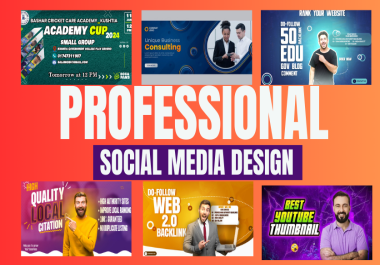 I Will Design Professional Social Media Cover For YouTube, Marketplace and Etc