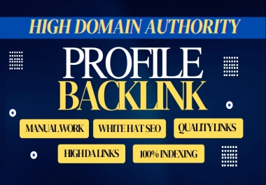 I will Build Unique profile backlinks for your Targeted traffic