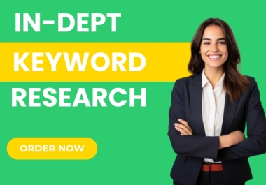 I will conduct Seo keyword research for your website