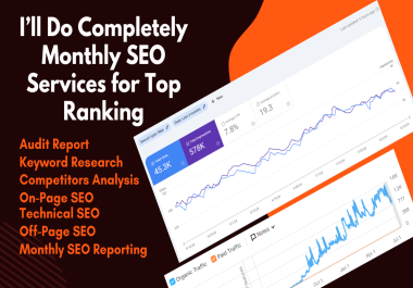 Complete Monthly SEO Service to Rank Website on top of Google