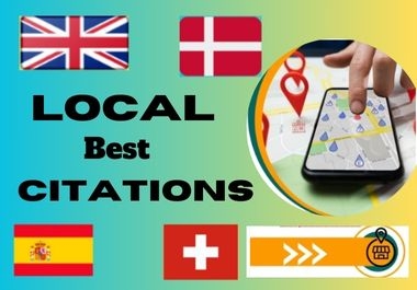 I will do 120 UK Local Citations for UK, new zealand, spain, denmark