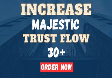 I will increase your website majestic trust flow up to 30 plus guaranteed