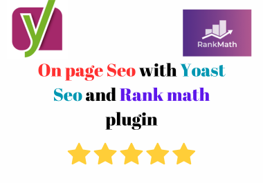 I will do complete on page seo with yoast seo and rank math plug-in