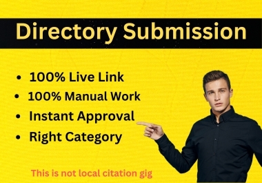 75 Directory Submission with approved on PR Uk web directories manually