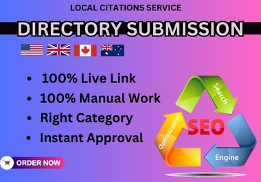 75 Directory Submission with approved on PR Uk web directories manually