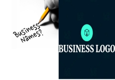 Make 20 ideal slogans for your business names and a logo design for your branding.