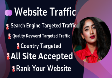 200K Quality Keyword Targeted Search Engine Traffic to your website.