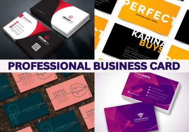 I will create professional, amazing and unique business card design