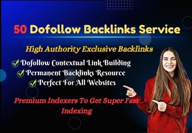 I will high authority dofollow manual backlinks service