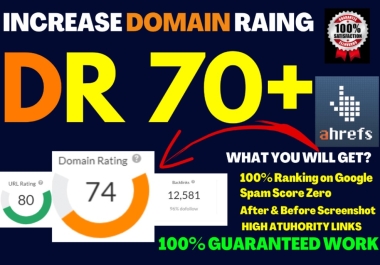 Boost Your Domain Rating to 50+ with Zero Spam Score Guaranteed Results