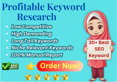 I Will Do Best Profitable SEO Keyword Research With KGR KWs