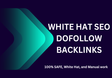 I will create white hat seo dofollow backlinks service