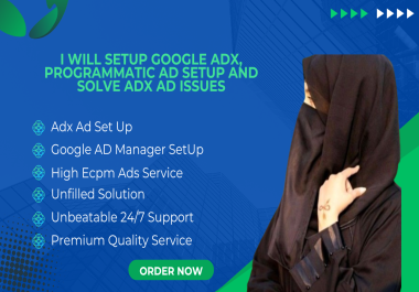 I will setup google adx, programmatic Ad setup and solve adx ads Issues