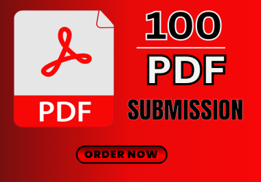 I will do 200 PDF submission manually to 30 high authority doc sharing sites