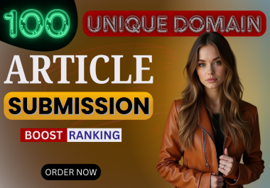 Get 100 Article Submission with high quality backlinks