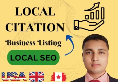 I will provide High Quality top 90 local citations for Business Listing Manually website 