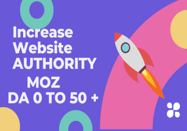 I will increase moz da domain authority 30 plus with SEO backlink