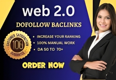 I will provide 100 High quality WEB2.0 SEO BACKLINKS HIGH DA PA