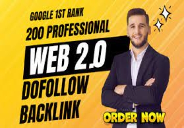 Create 200 Mix high Quality Backlinks DA 50+ Article submission,  PDF,  Web2.0 links