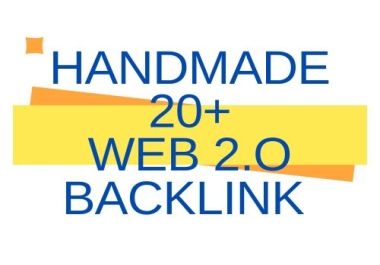 Handmade 20+ web 2 Backlink with login details and index all Backlink