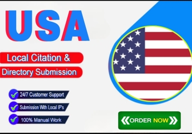 I will do best 100 USA live local citations and business directories