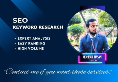 I will research 50 premium Keywords for increase Website DA & PA