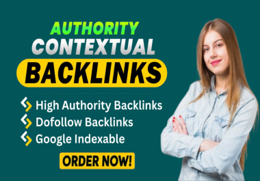 I will do 100 contextual dofollow white hat high da seo backlinks for google ranking