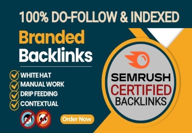 I will build 40 high da dofollow indexed contextual branded backlinks