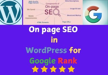 I will do complete On page SEO in WordPress for Google Rank