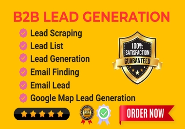 I will do targeted b2b lead generation and targeted business leads for any industry