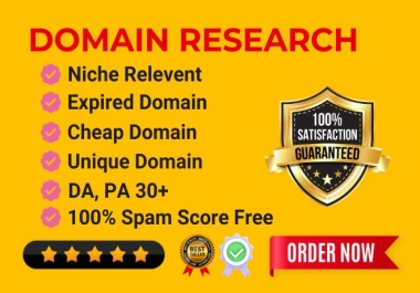 I will find best expired domain research for your targeted niche