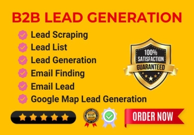 I will do targeted b2b lead generation and targeted business leads for any industry