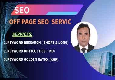 I will do Keyword Research off page SEO.