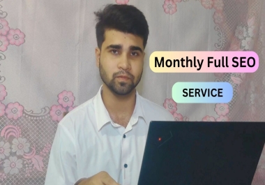 full monthly seo service for google search ranking