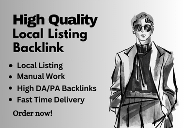 Get 100 Local Listing High DA PA Backlinks