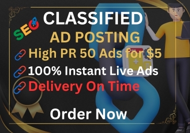 High-quality 50+I will publish your classified advertising on popular websites.