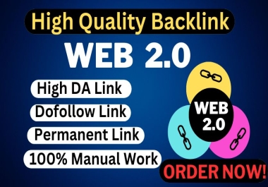 I will Create high authority 100 web 2.0 backlinks