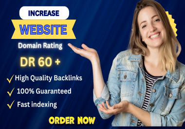 I Will Boost your Domain Rating Up to 60+ Through High Quality SEO Backlinks