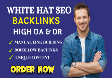 I will create powerful white hat SEO backlinks for safe and sustainable ranking growth