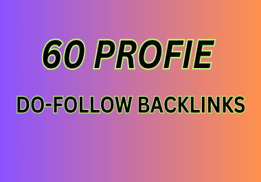 I will make 60 seo backlinks profile