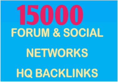 Create 15000 networks and forum profile SEO backlinks