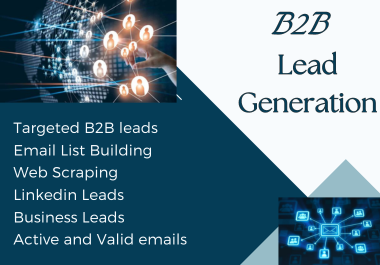 I will provide you 50 b2b leads as per to your niche