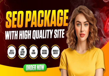 I will high authority powerful SEO package with high quality sites