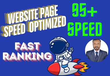 WordPress website speed optimization 95+ speed,  and WIX optimize speed