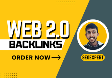 You will get 30 high da web 2.0 do follow backlinks