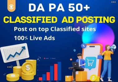 I will promote your business in top 70 classified ad posting sites