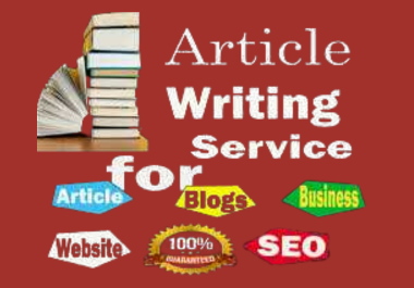 I can produce 1000 words of content and SEO articles on any subject.